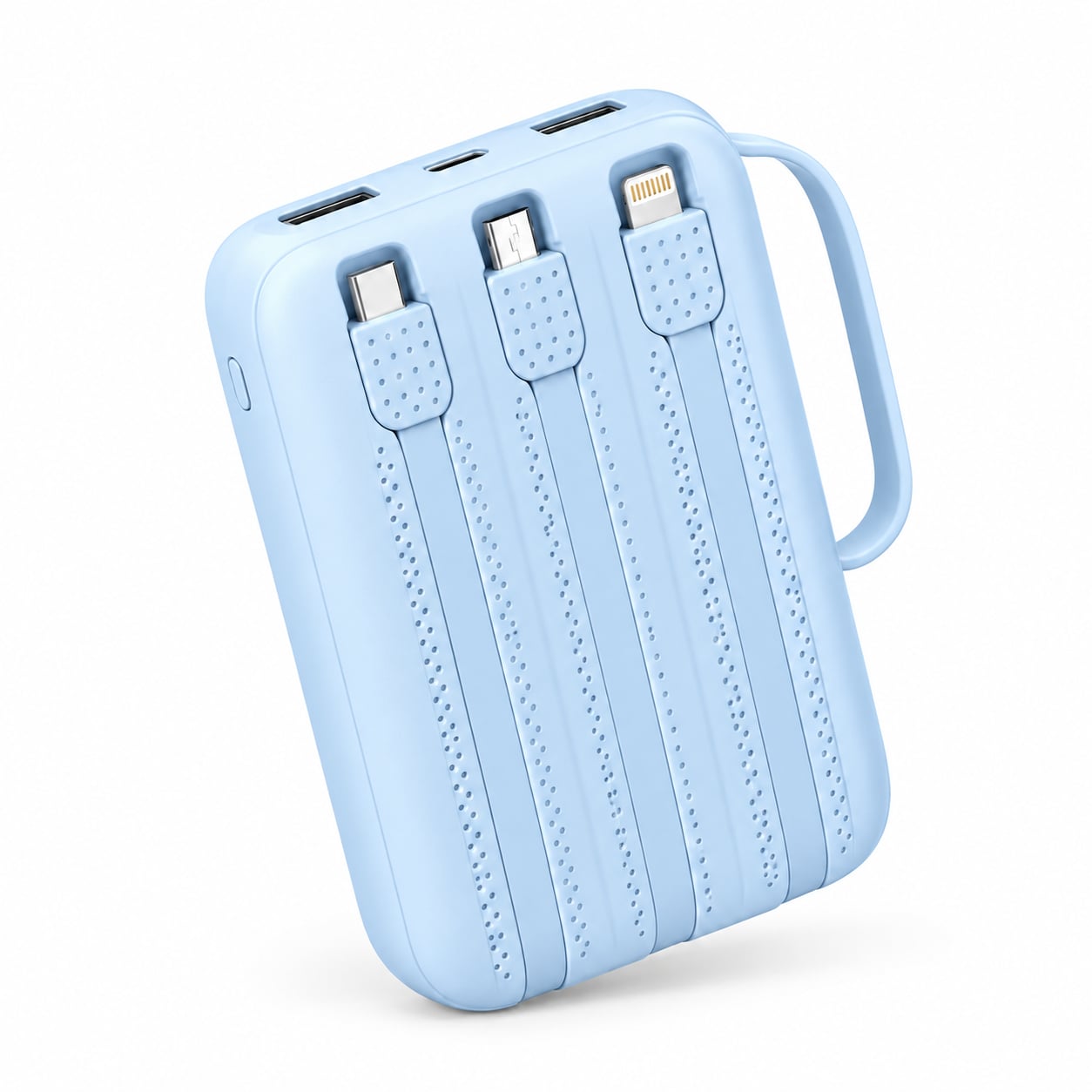 WESDAR - POWERBANK 22,5W PD FAST CHARGE C/CABLES 10000MAH S1110 - AZUL - 2