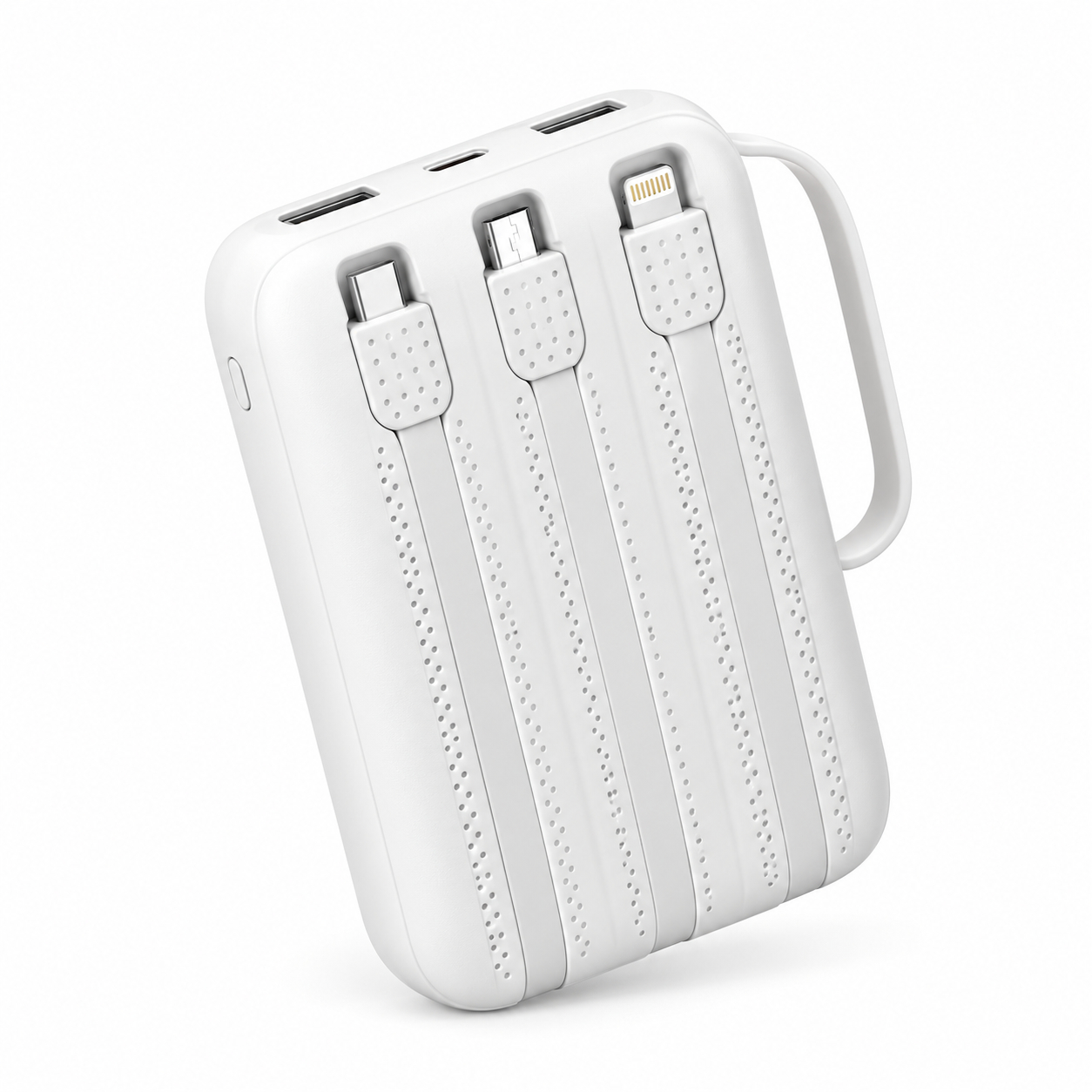 WESDAR - POWERBANK 22,5W PD FAST CHARGE C/CABLES 10000MAH S1110- BLANCO - 2
