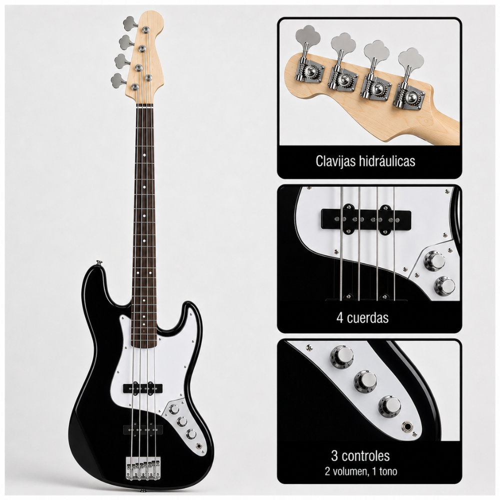 PACK VOZZEX DE BAJO NEGRO + AMPLIFICADOR 10W - 2