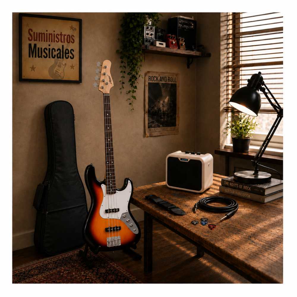 PACK VOZZEX DE BAJO SUNBURST + AMPLIFICADOR 10W - 7