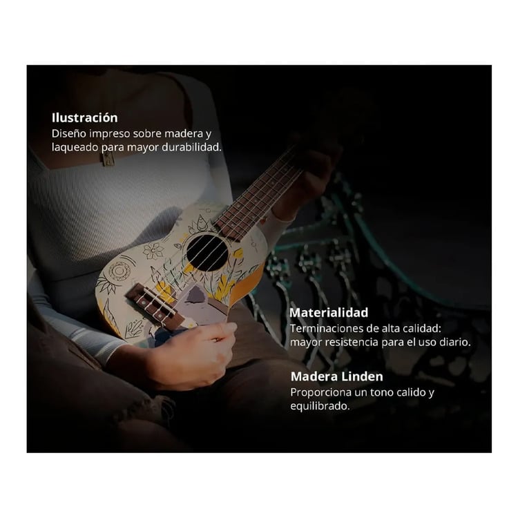 UKELELE CONCIERTO DREAMS LINE - BOHO - 3