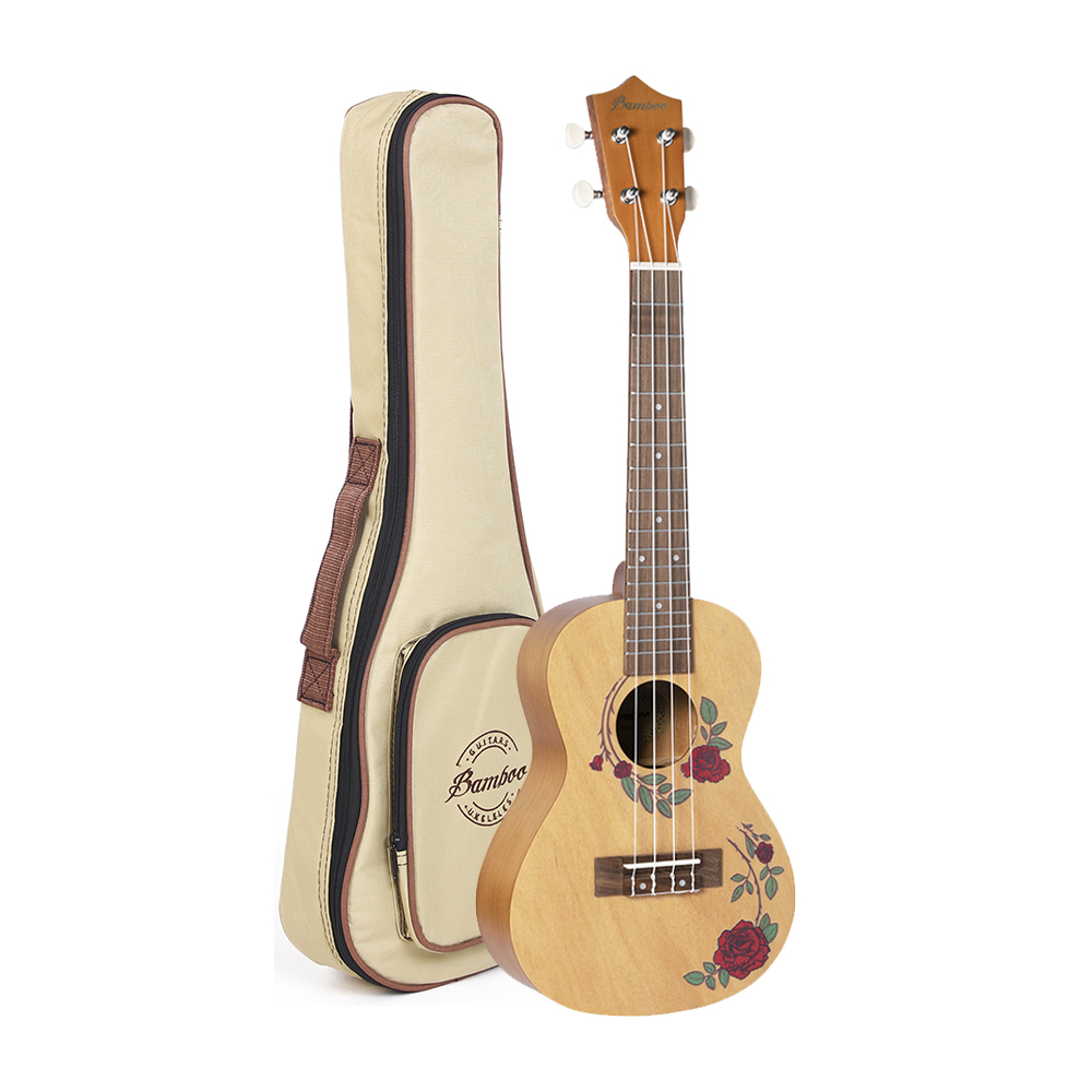 UKELELE CONCIERTO FLOWERS LINE - ROSES - 1