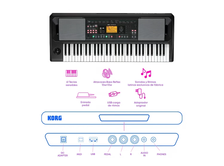 TECLADO EK-50 CSA PACK LATINO AVANZADO - 2