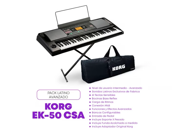 TECLADO EK-50 CSA PACK LATINO AVANZADO - 3
