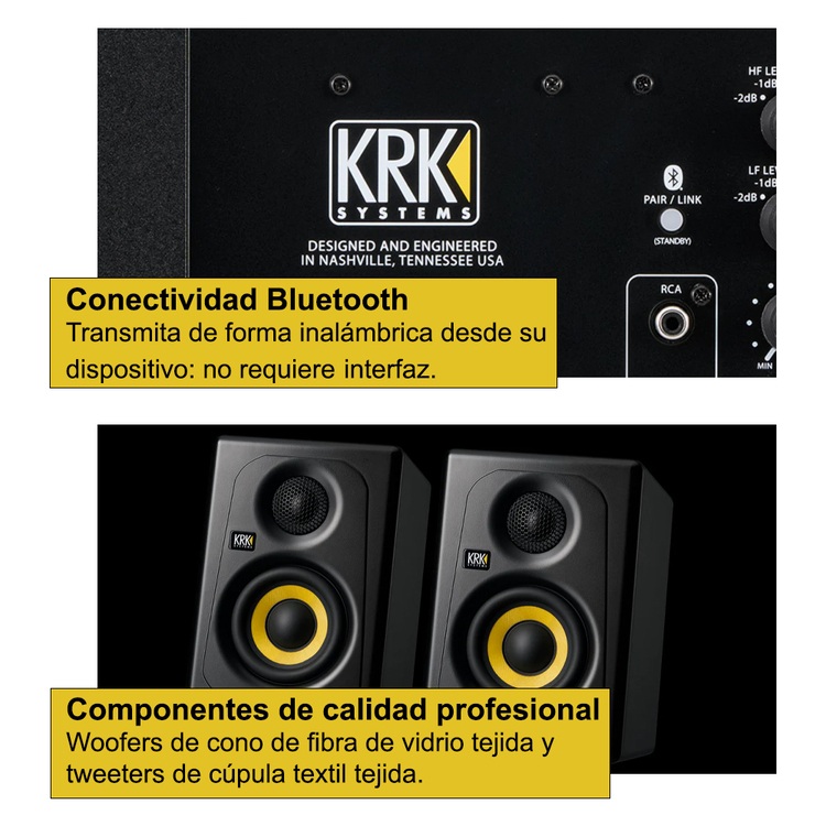 MONITOR KREATE 5 LATTE PAR BLUETOOTH - 4