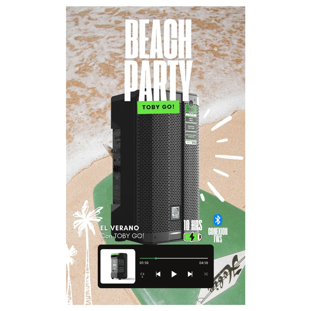 SONITUS PARLANTE BLUETOOTH PORTATIL TOBY GO - 3
