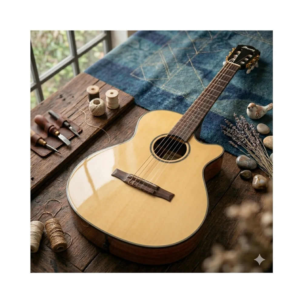 GUITARRA ELECTROACUSTICA AEG50N NATURAL HIGH GLOSS PACK - 6