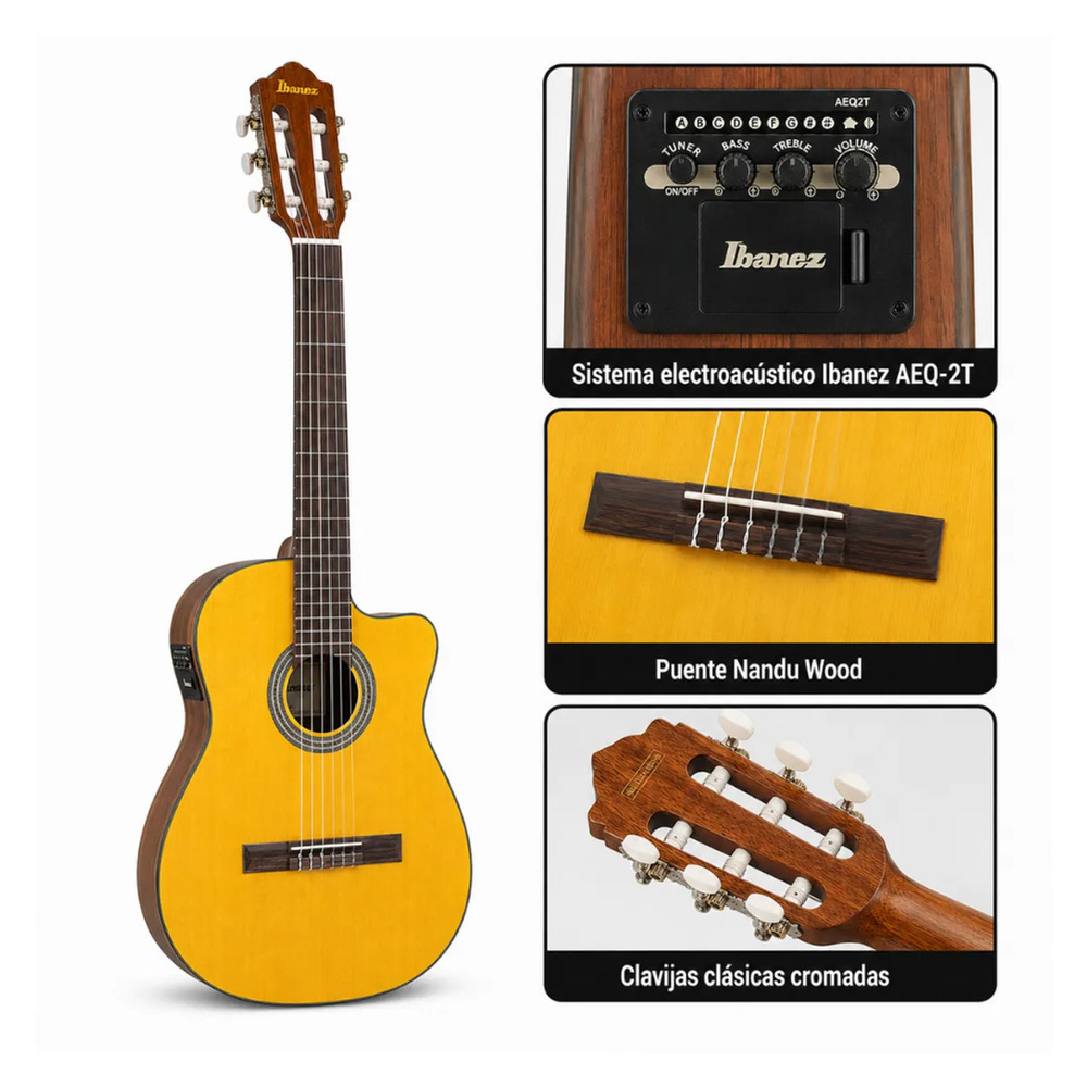 GUITARRA ELECTROACUSTICA GA3ECE OPEN PORE AMBER PACK - 2