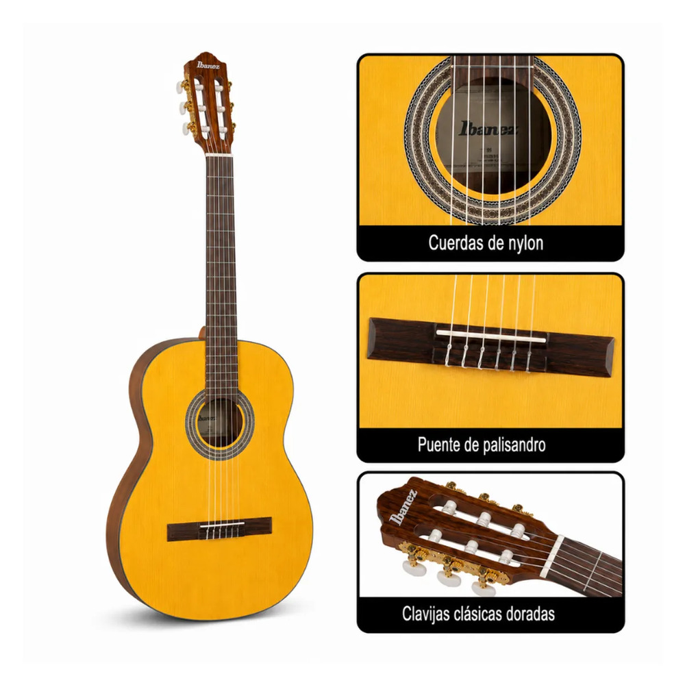 GUITARRA CLASICA GA3 OPEN PORE AMBER PACK - 2