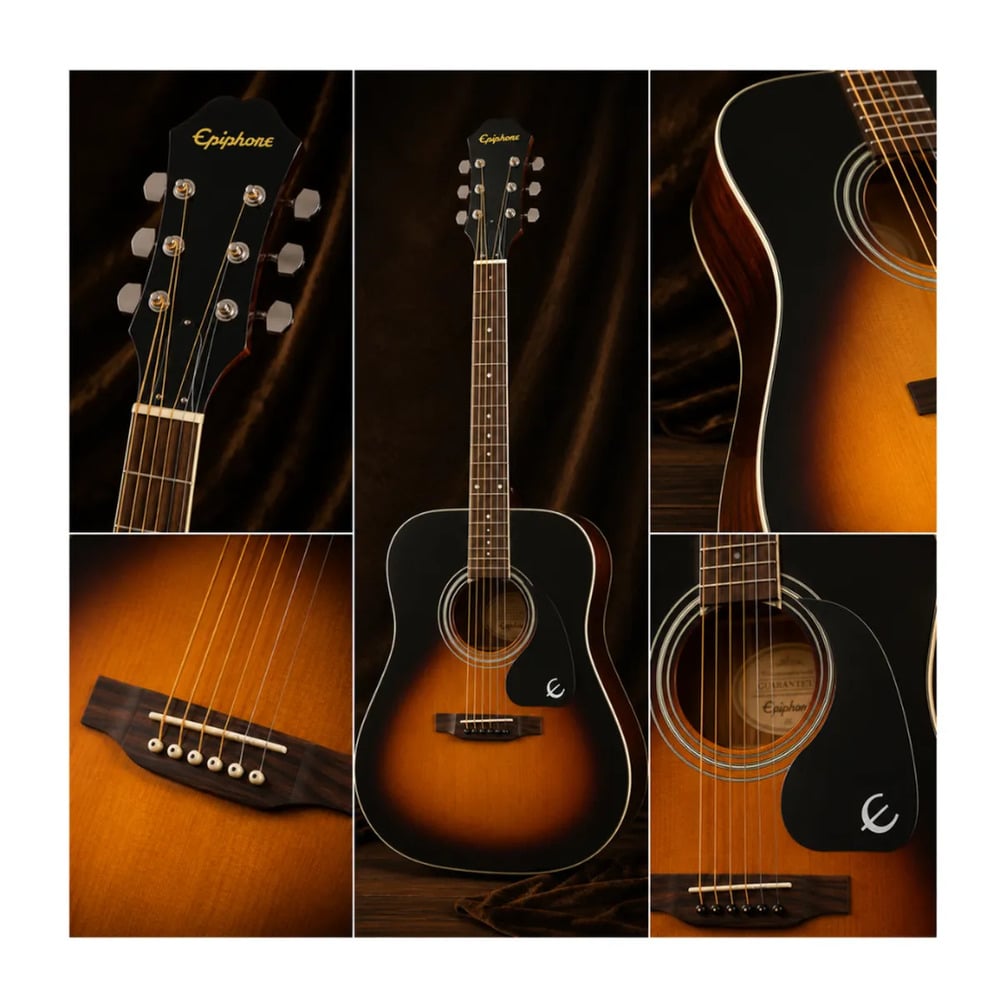 GUITARRA ACUSTICA DR-100 VINTAGE SUNBURST PACK - 5