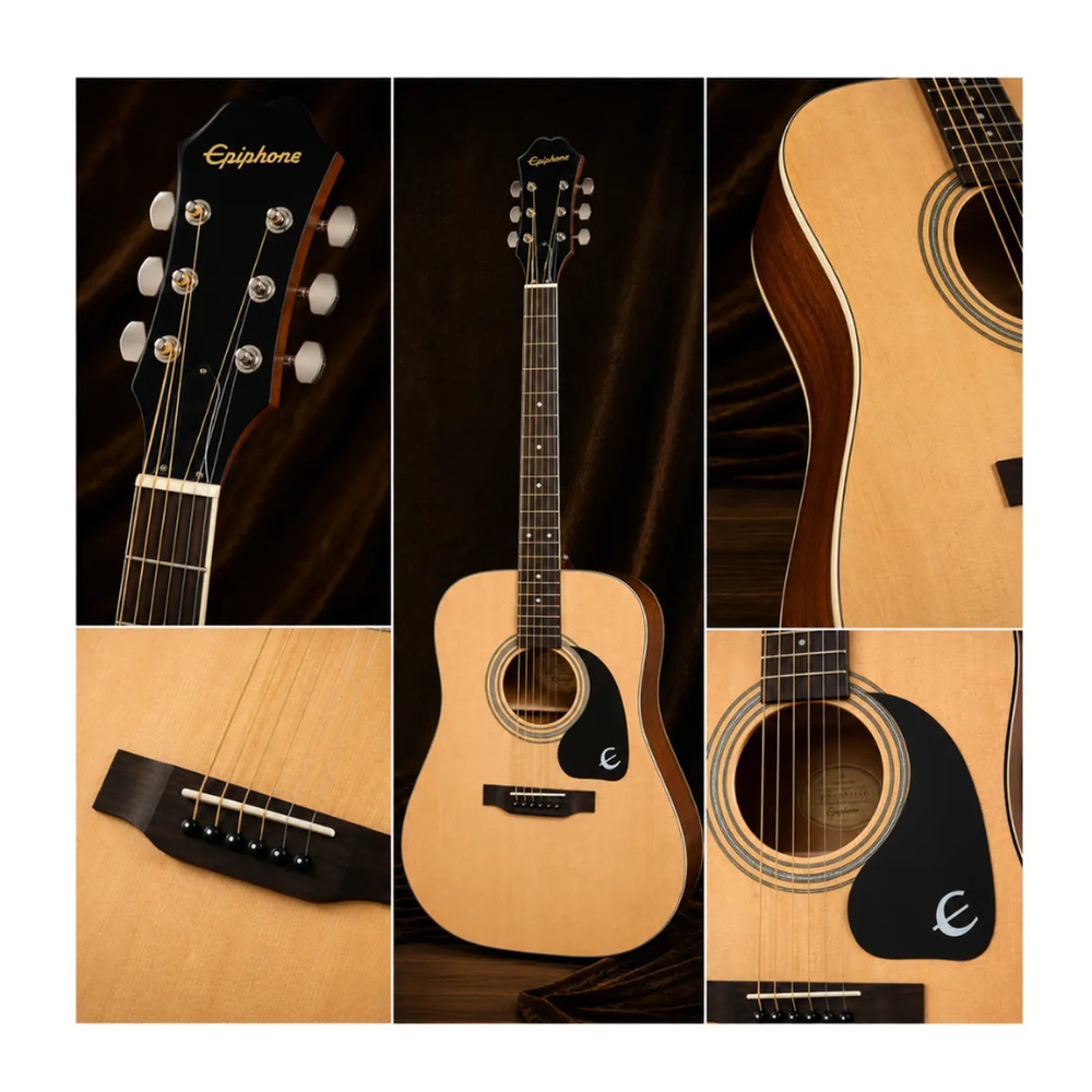 GUITARRA ACUSTICA DR-100 NATURAL PACK - 5