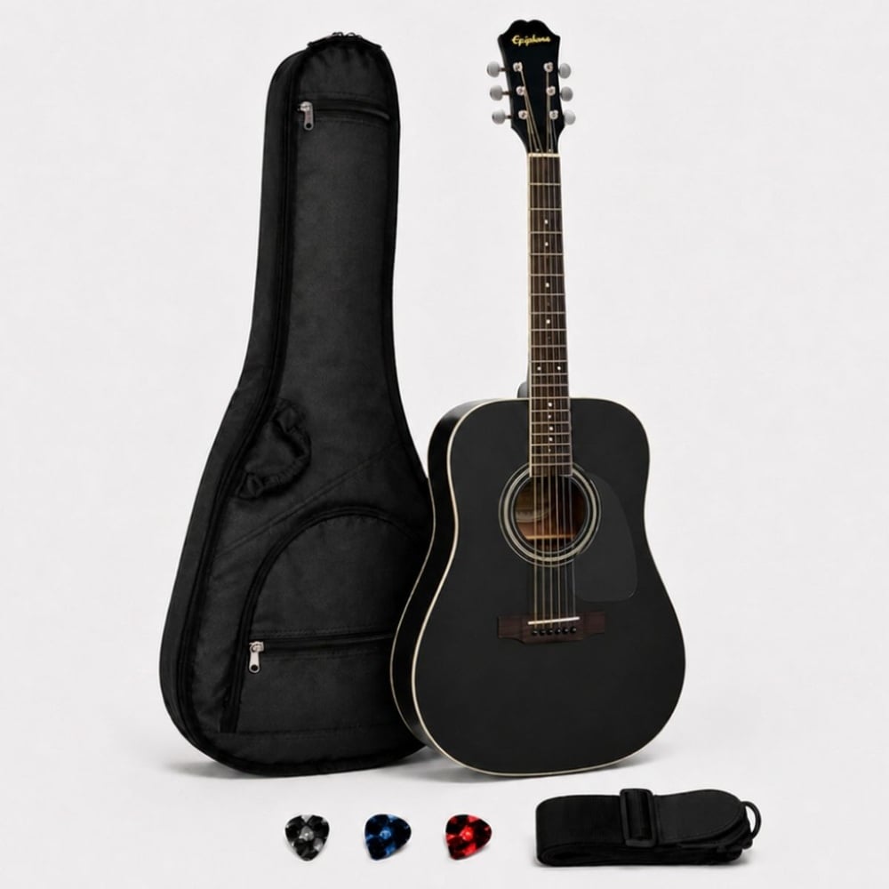 GUITARRA ACUSTICA DR-100 EBONY PACK - 1
