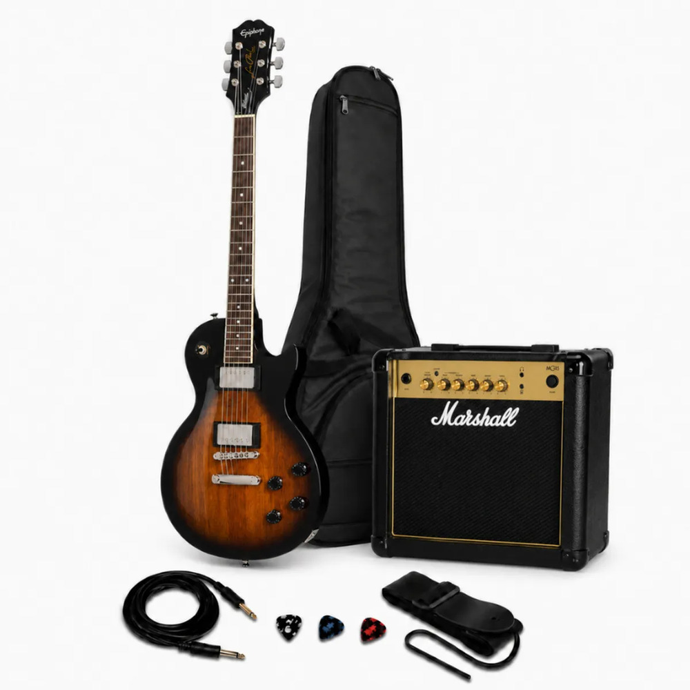 LES PAUL TRIBUTE VINTAGE SUNBURST - MARSHALL 15W - 1