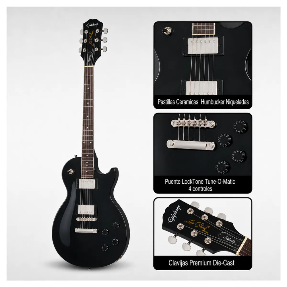 LES PAUL TRIBUTE EBONY - MARSHALL 15W - 2