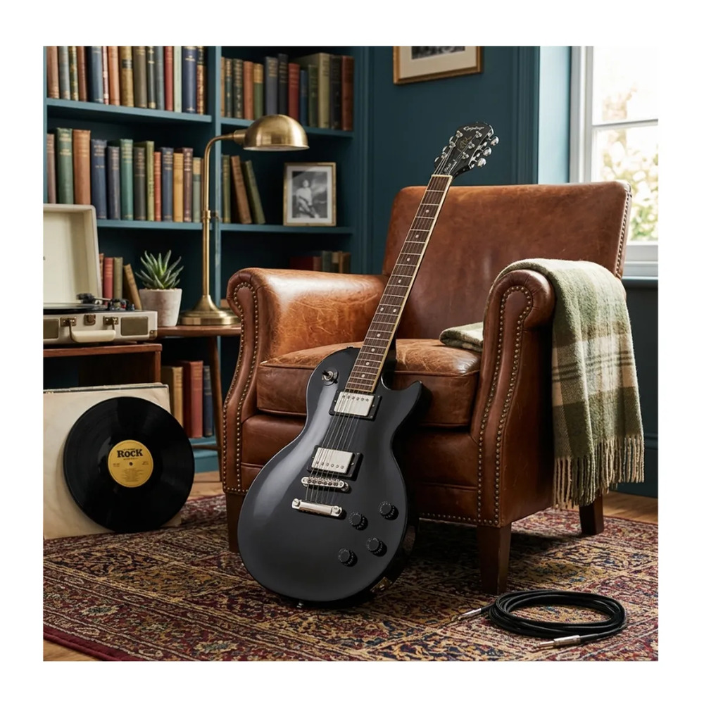 LES PAUL TRIBUTE EBONY - MARSHALL 15W - 6