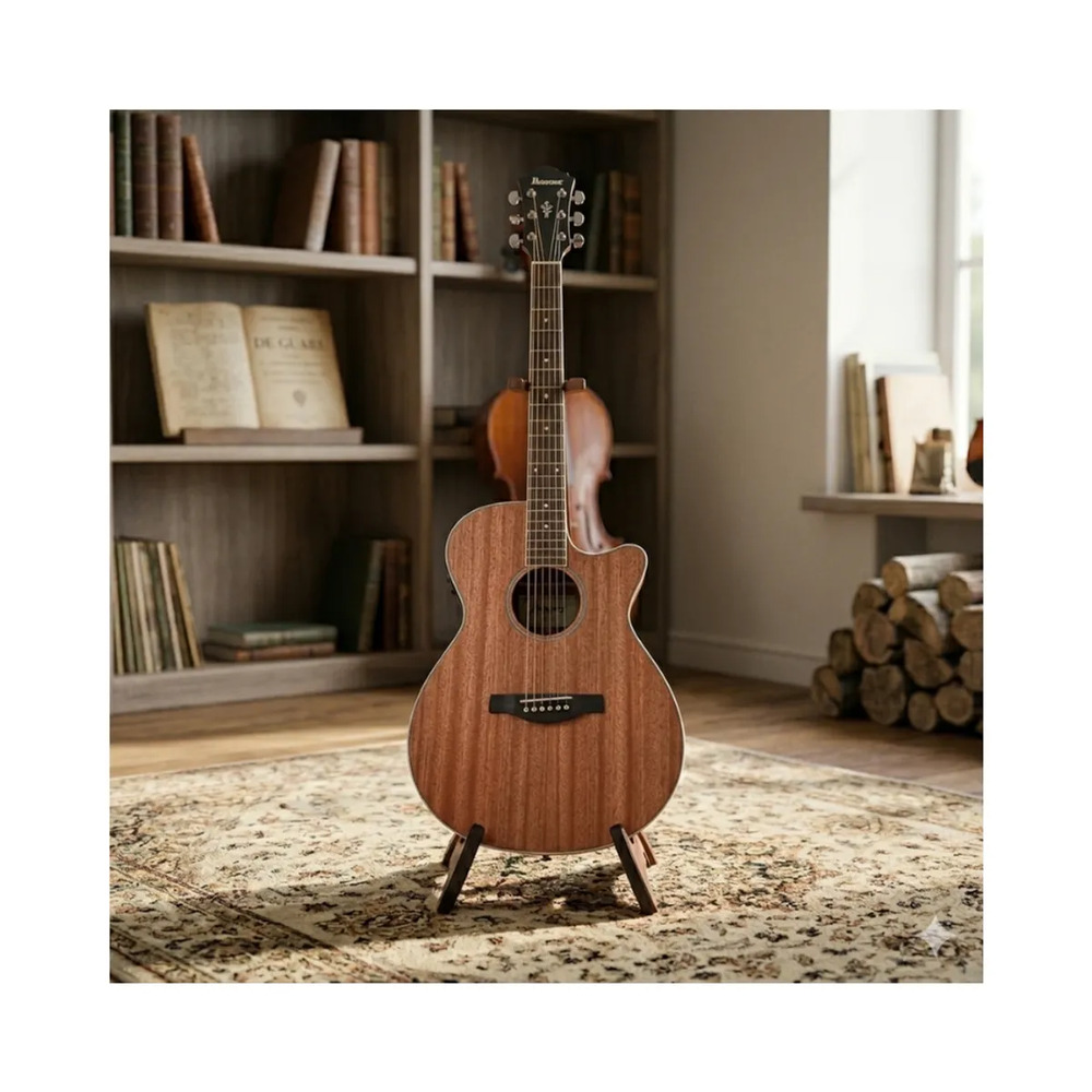 GUITARRA ELECTROACUSTICA AEG7MH OPEN PORE NATURAL PACK - 6