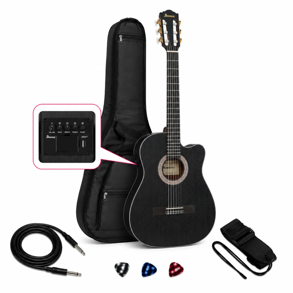 GUITARRA ELECTROACUSTICA GA5MHTCE WEATHERED BLACK OPEN PORE PACK - 1