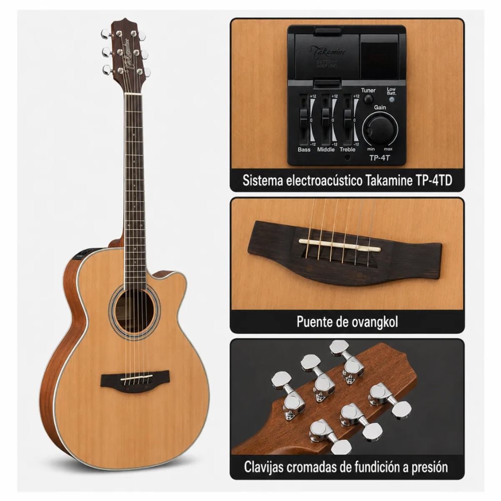 GUITARRA ELECTROACÚSTICA V40CE OPEN PORE NATURAL PACK - 2