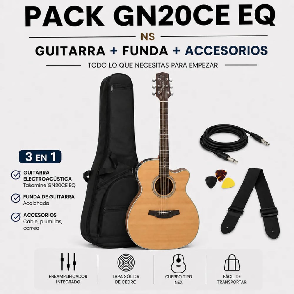 GUITARRA ELECTROACÚSTICA V40CE OPEN PORE NATURAL PACK - 3