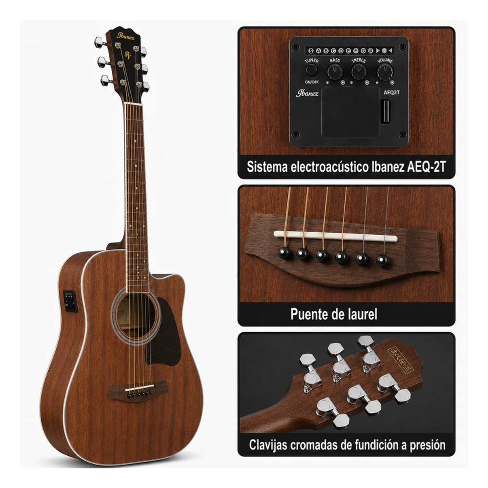 GUITARRA ELECTROACÚSTICA PF16MWCE OPEN PORE NATURAL PACK - 2
