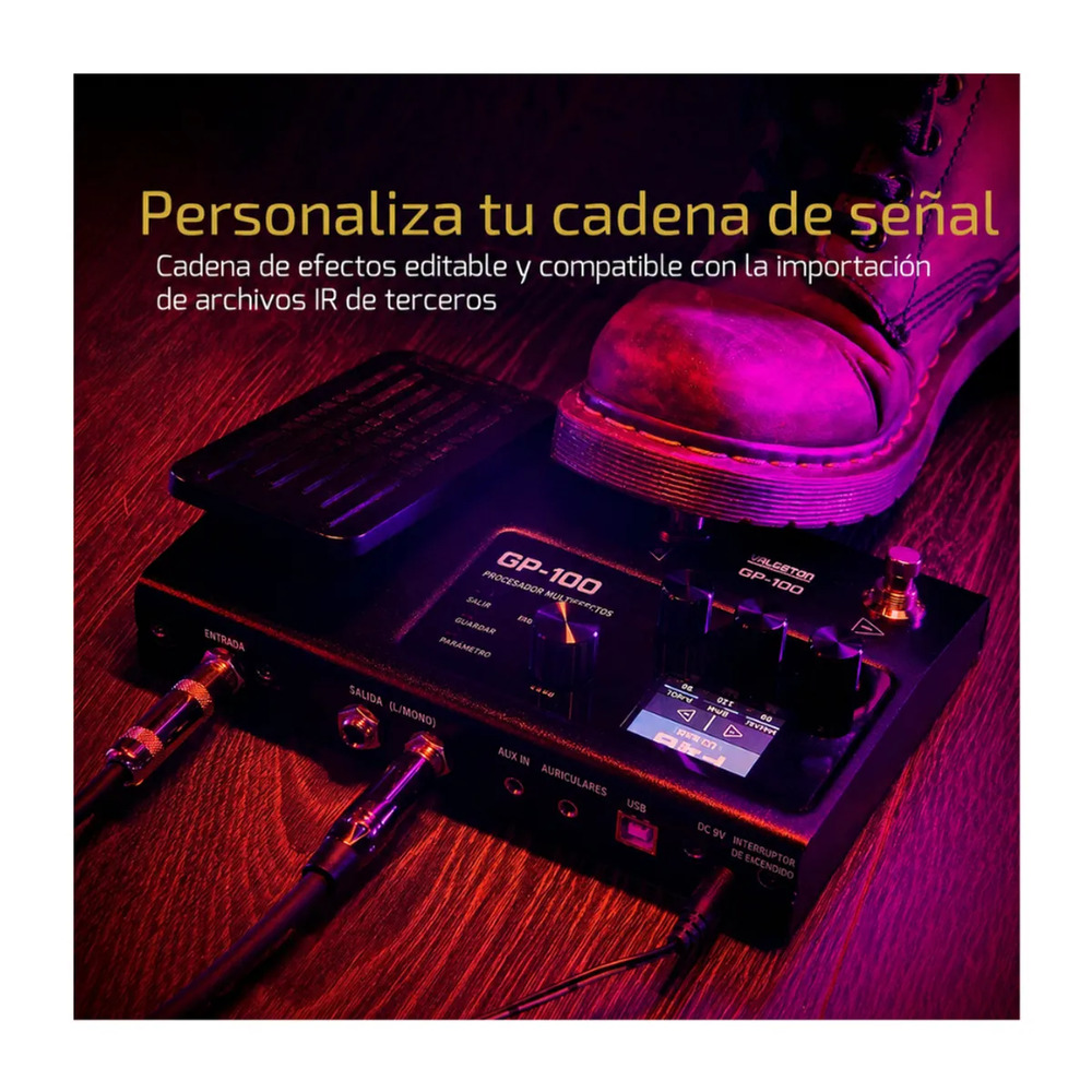 PEDALERA MULTIEFECTOS VALETON GP-100 PACK - 6