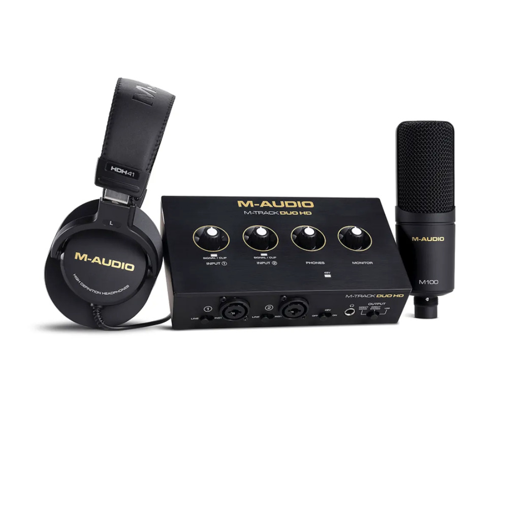 INTERFAZ DE AUDIO M-AUDIO M-TRACK DUO HD PACK - 1