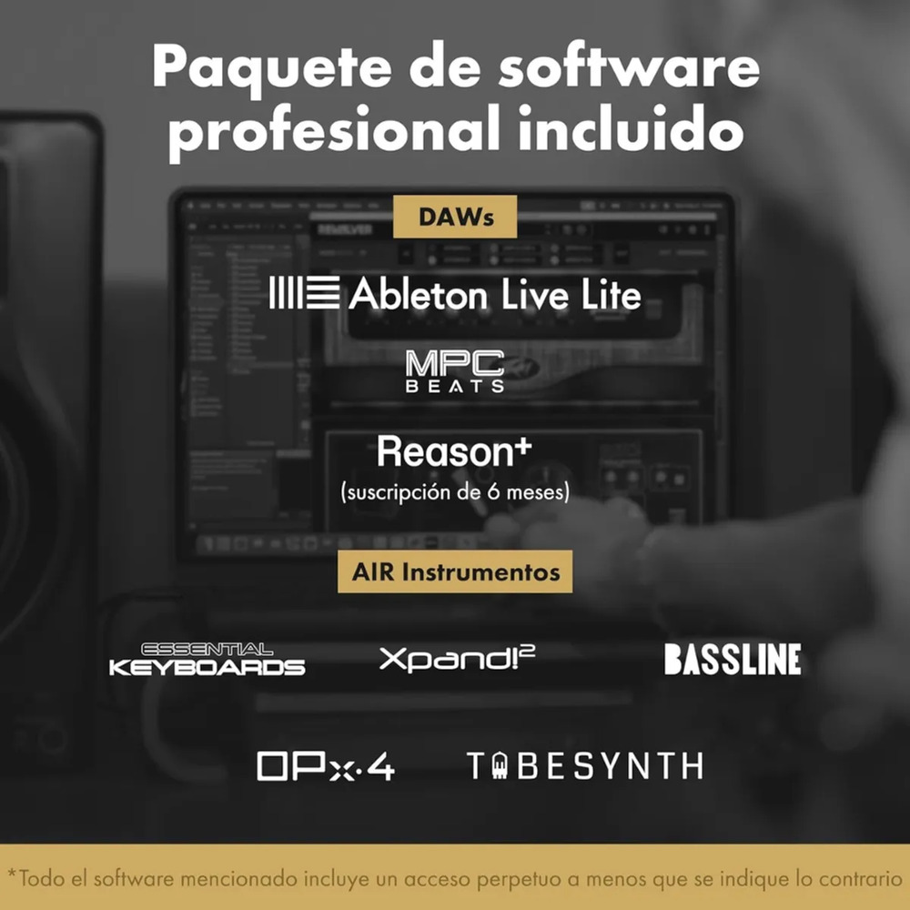 INTERFAZ DE AUDIO M-AUDIO M-TRACK DUO HD PACK - 2