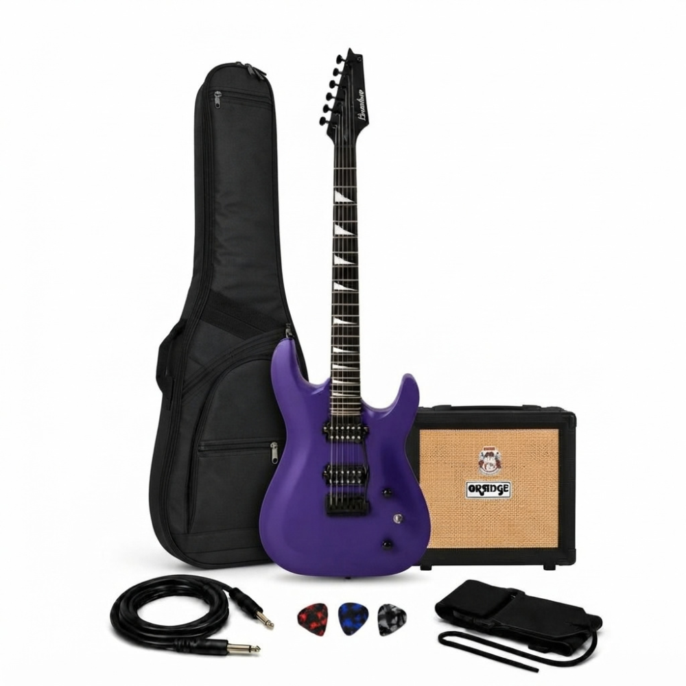 PACK ELECTRICO BAMBOO BOKY HH PURPLE - AMPLIFICADOR ORANGE 12W - 1