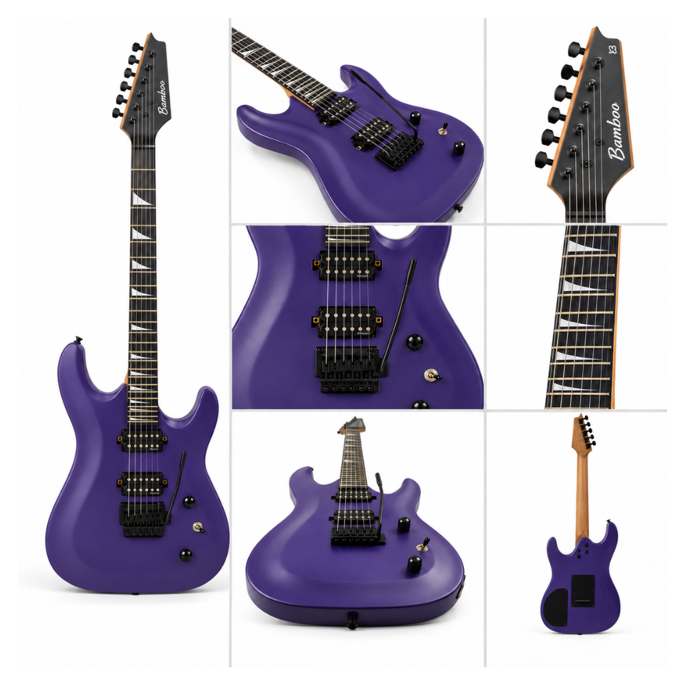 PACK ELECTRICO BAMBOO BOKY HH PURPLE - AMPLIFICADOR ORANGE 12W - 6
