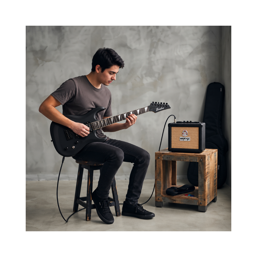 PACK ELECTRICO BAMBOO BOKY HH BLACK - AMPLIFICADOR ORANGE 12W - 7