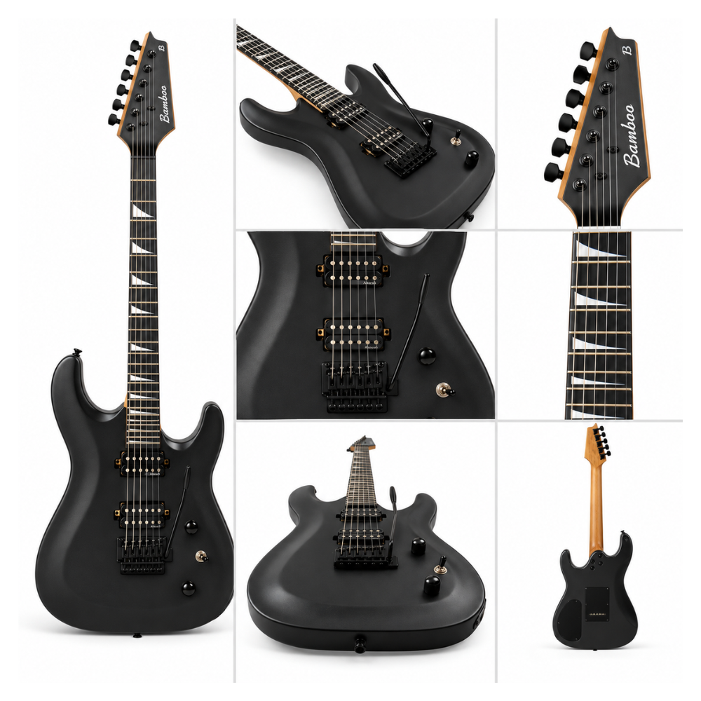 GUITARRA ELECTRICA BOKY HH BLACK - 5