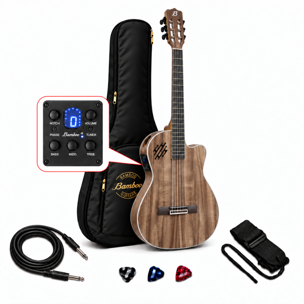 GUITARRA ELECTROCLASICA PRO SLIM KOA 39' PACK - 1