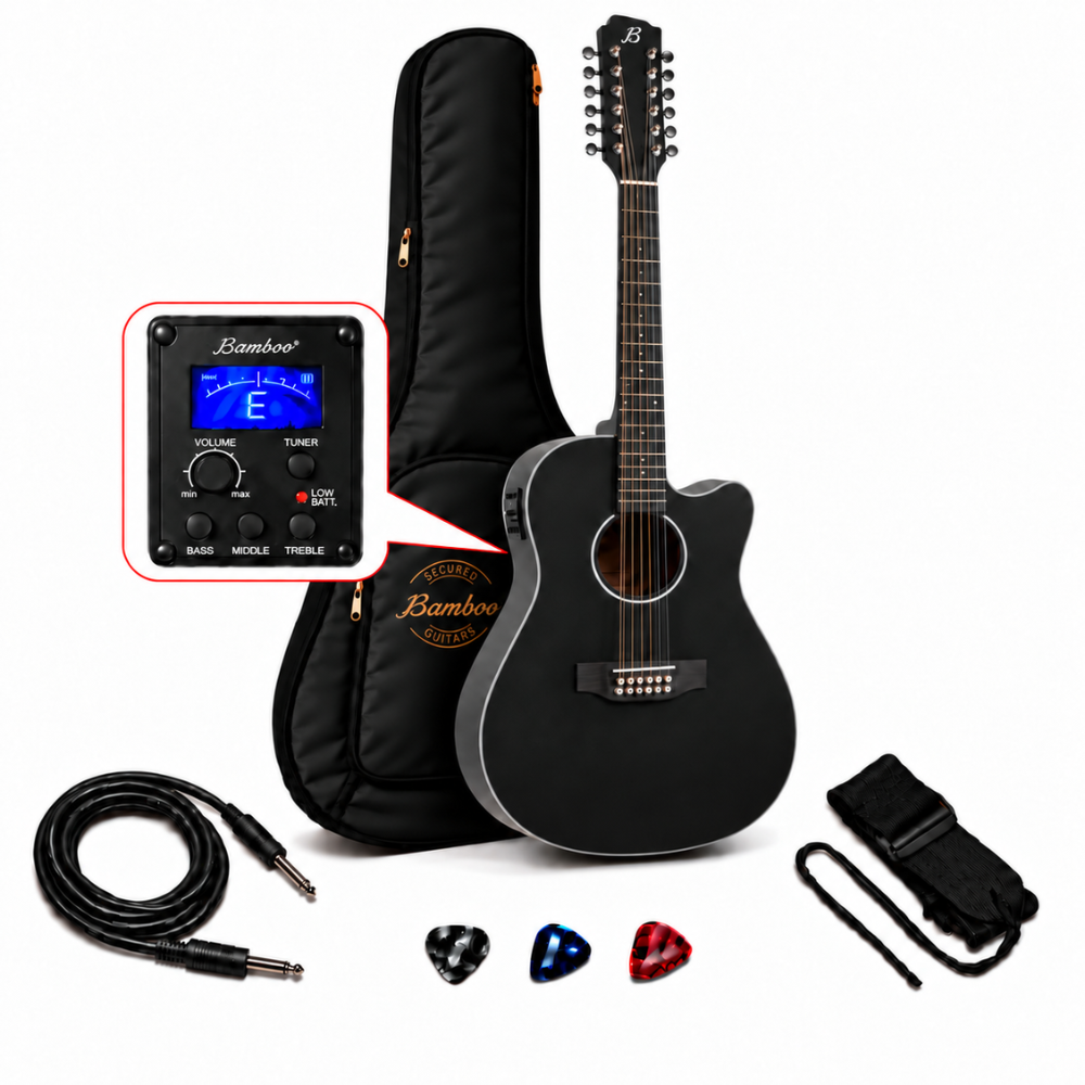 GUITARRA ELECTROACUSTICA DOCEROLA MAHOGANY BLACK 42' PACK - 1