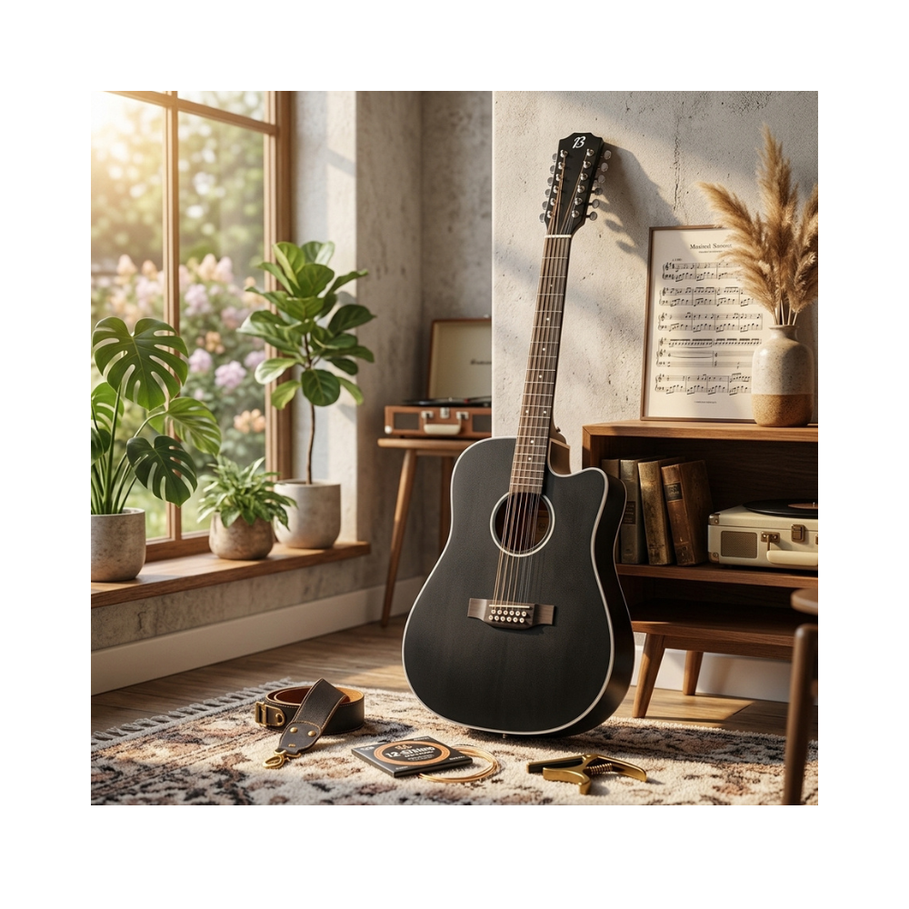 GUITARRA ELECTROACUSTICA DOCEROLA MAHOGANY BLACK 42' PACK - 6