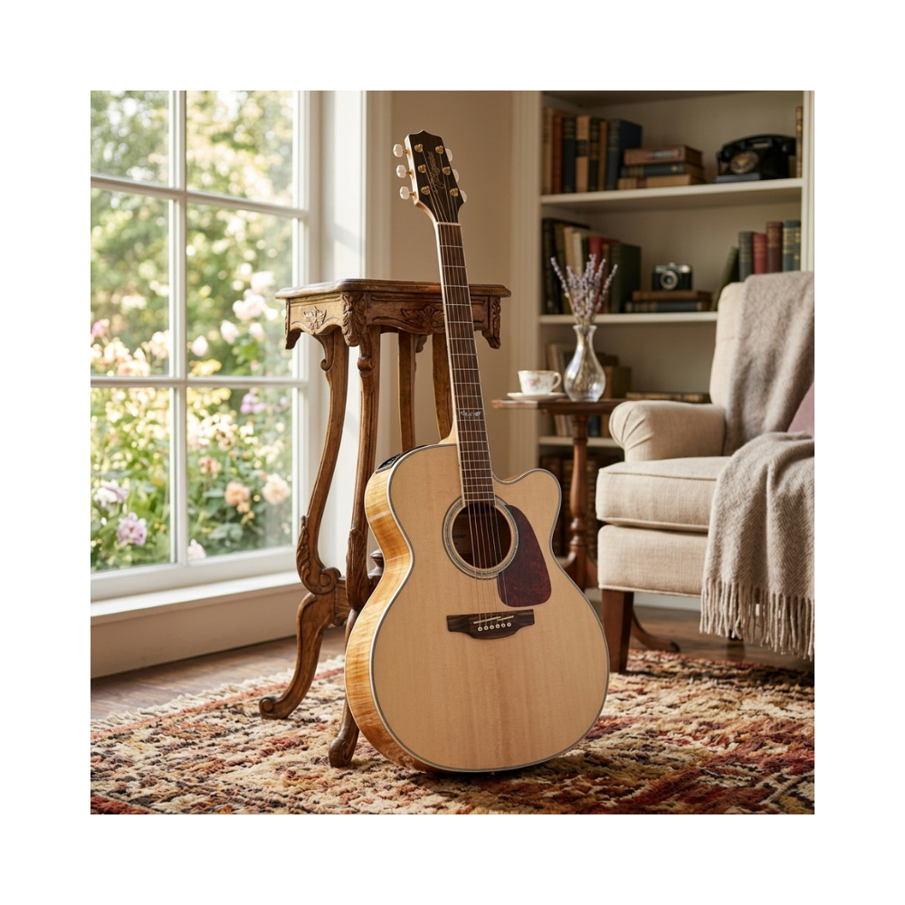 GUITARRA ELECTROACUSTICA GD51CE BROWN SUNBURST TAPA SOLIDA PACK - 6