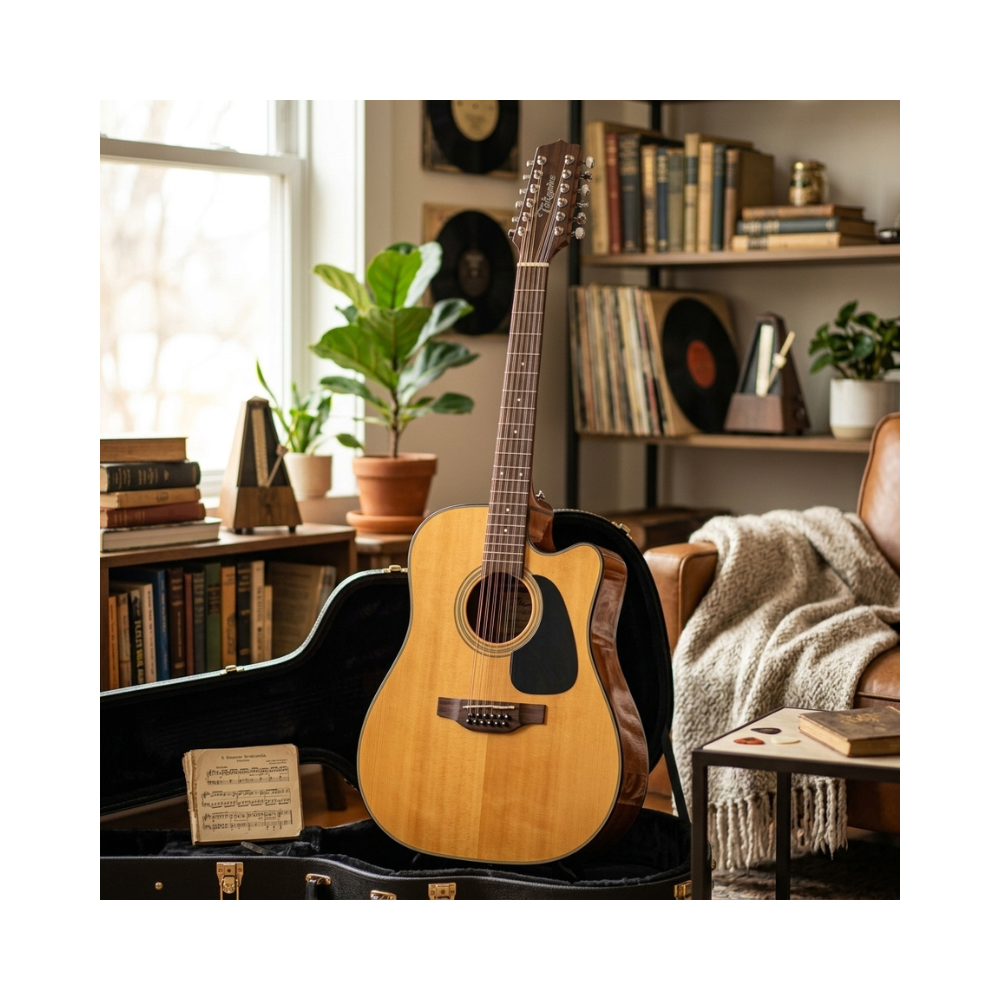 GUITARRA ELECTROACUSTICA GD30CE DOCEROLA NATURAL TAPA SOLIDA PACK - 6