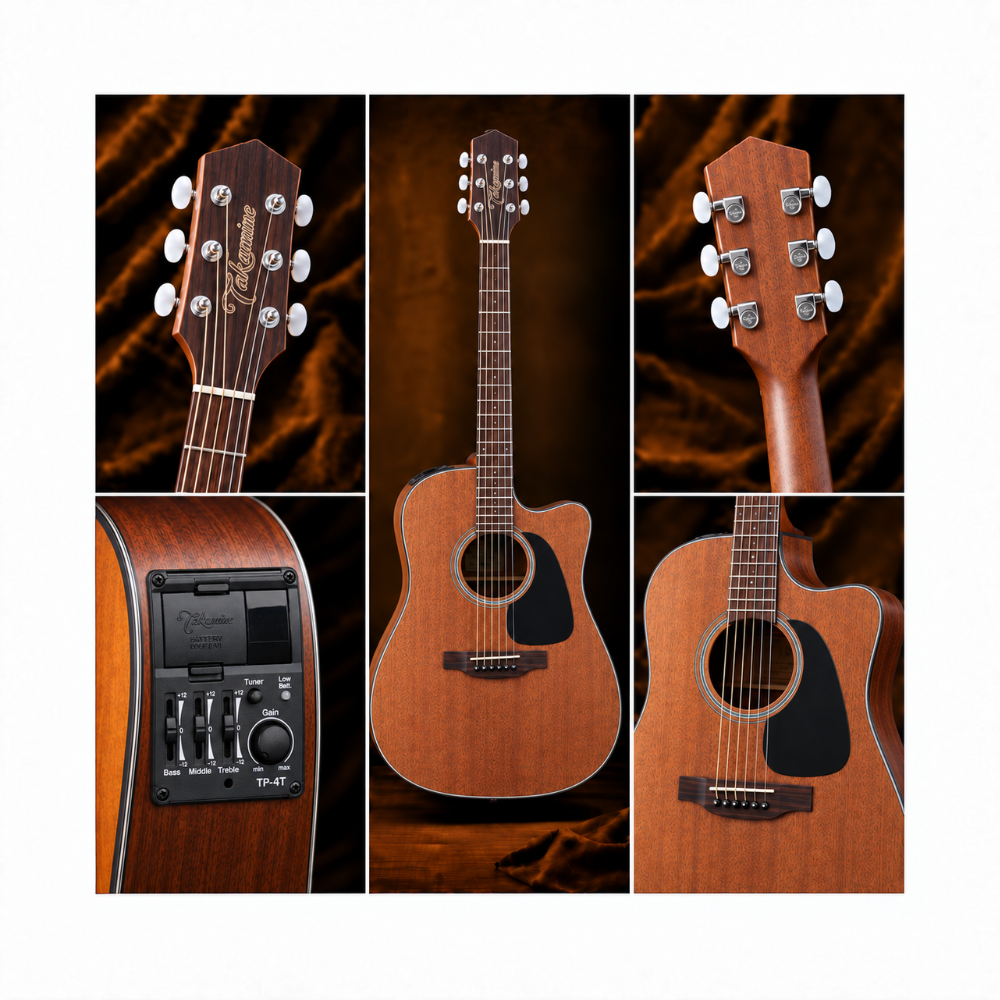 GUITARRA ELECTROACUSTICA GD11MCE NATURAL PACK - 5