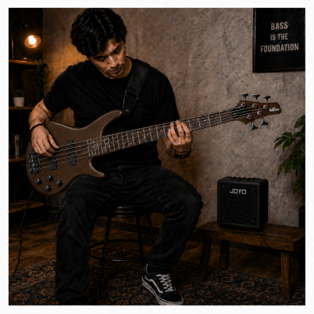 GIO BASS PACK GSR205B WALNUT FLAT - AMPLIFICADOR JOYO 30W - 6