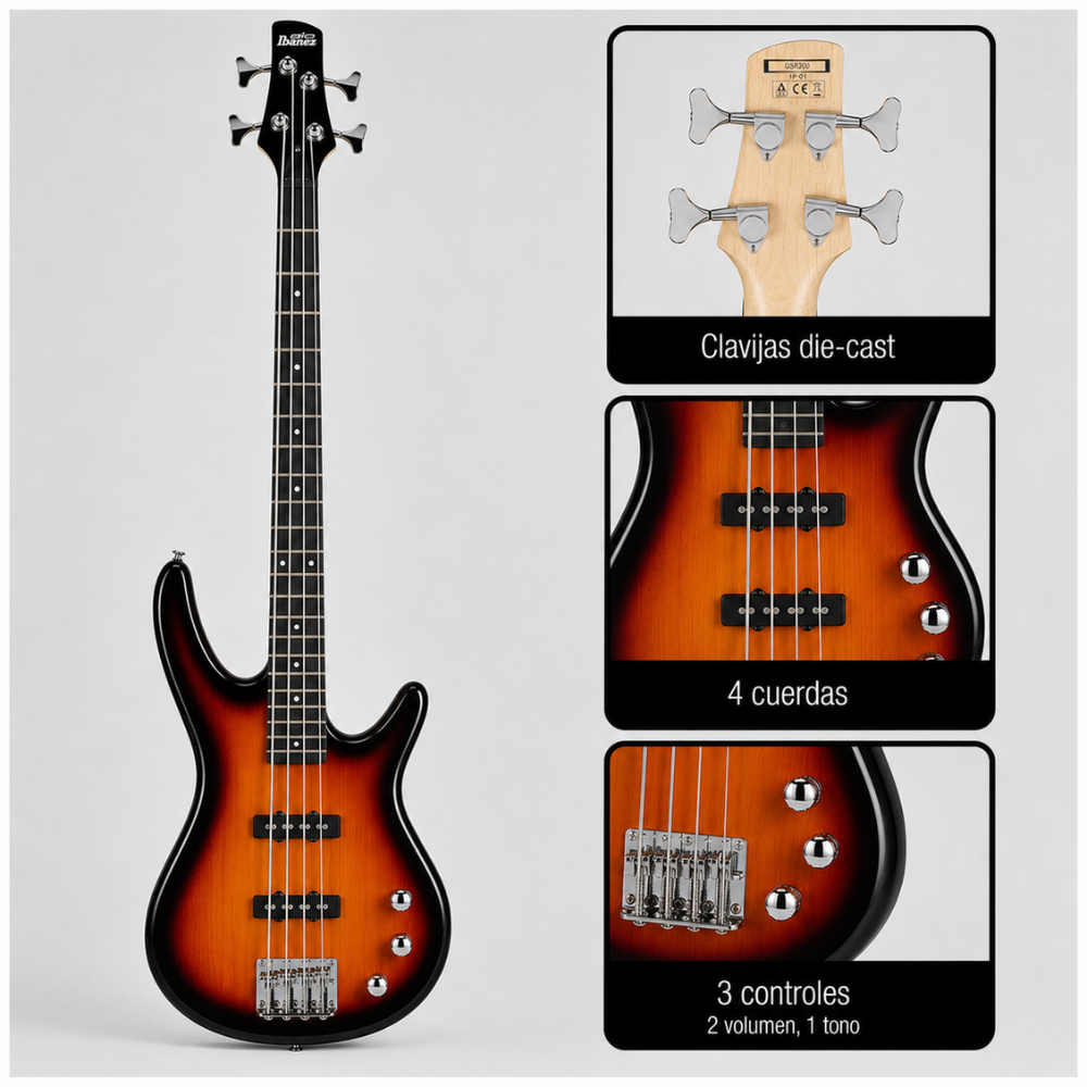 BAJO ELECTRICO GSR180 BROWN SUNBURST PACK - 2