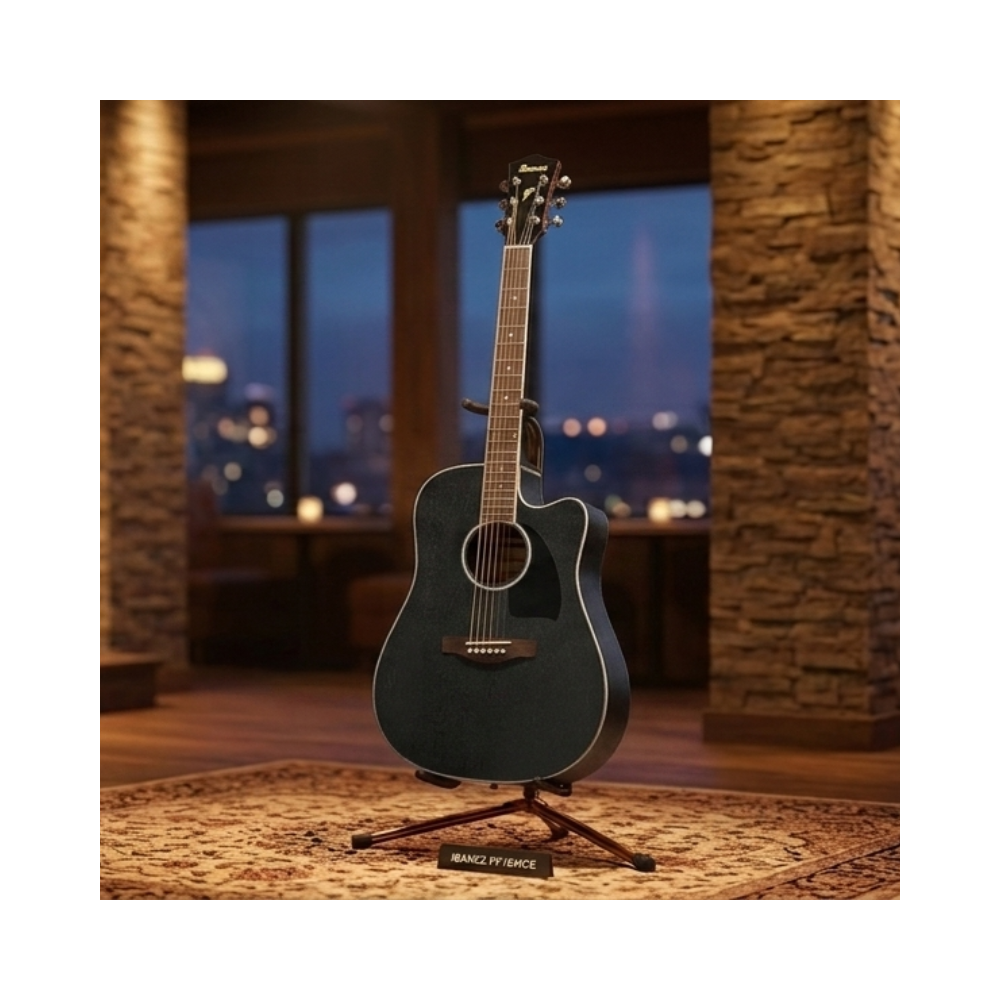 GUITARRA ELECTROACUSTICA PF16MWCE WEATHERED BLACK OPEN PORE PACK - 6