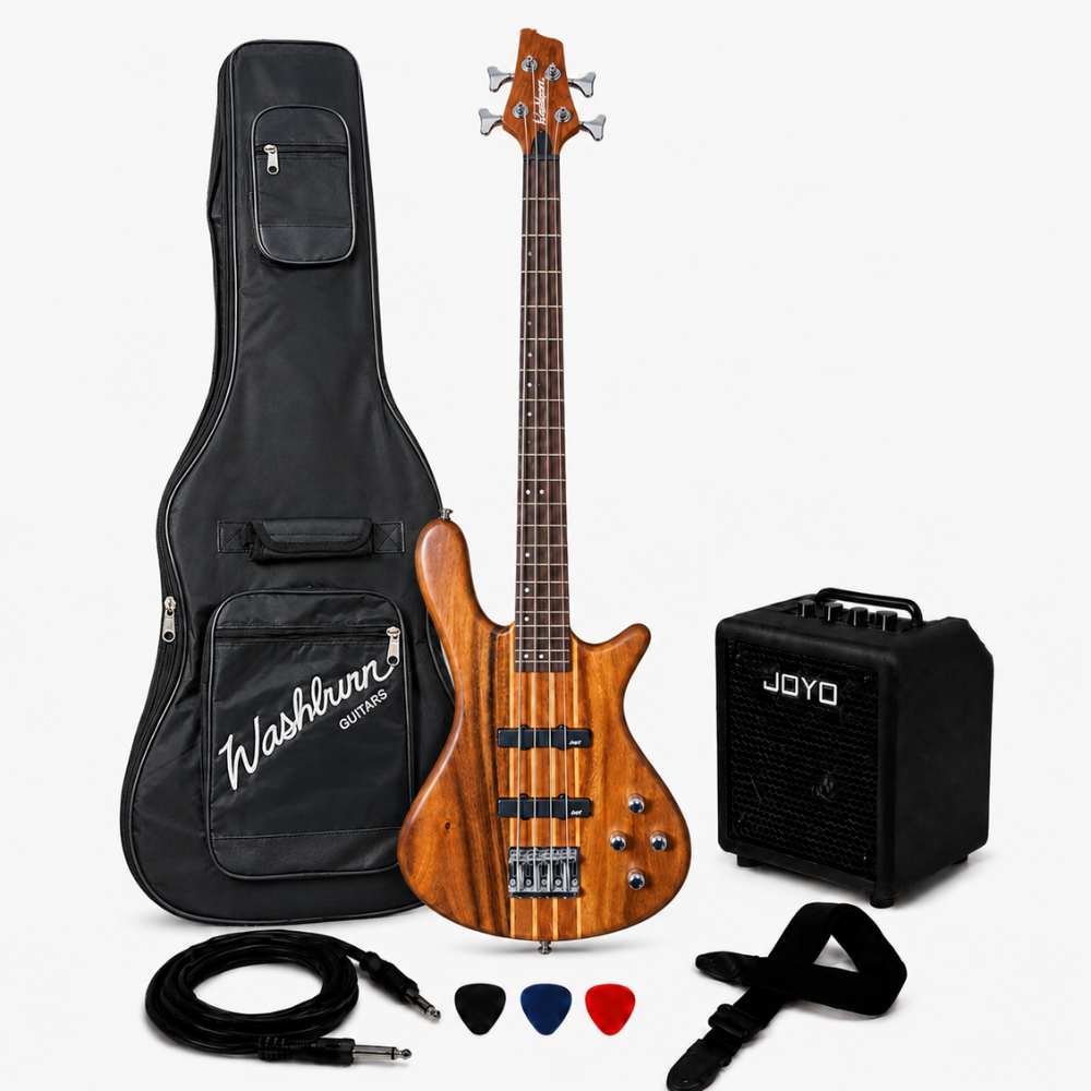 BAJO ELECTRICO TAURUS T24 NATURAL - AMPLIFICADOR JOYO 30W - 1