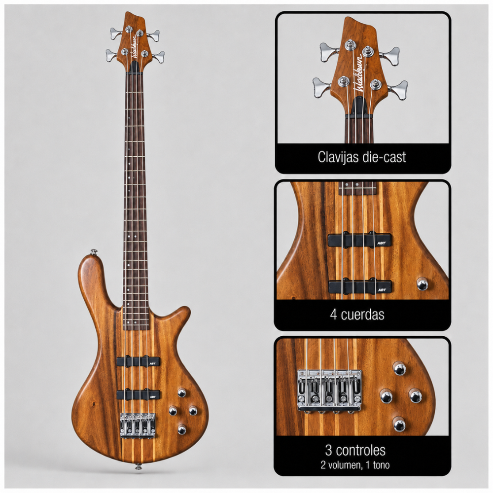 BAJO ELECTRICO TAURUS T24 NATURAL - AMPLIFICADOR JOYO 30W - 2