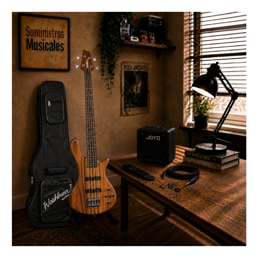 BAJO ELECTRICO TAURUS T24 NATURAL - AMPLIFICADOR JOYO 30W - 7
