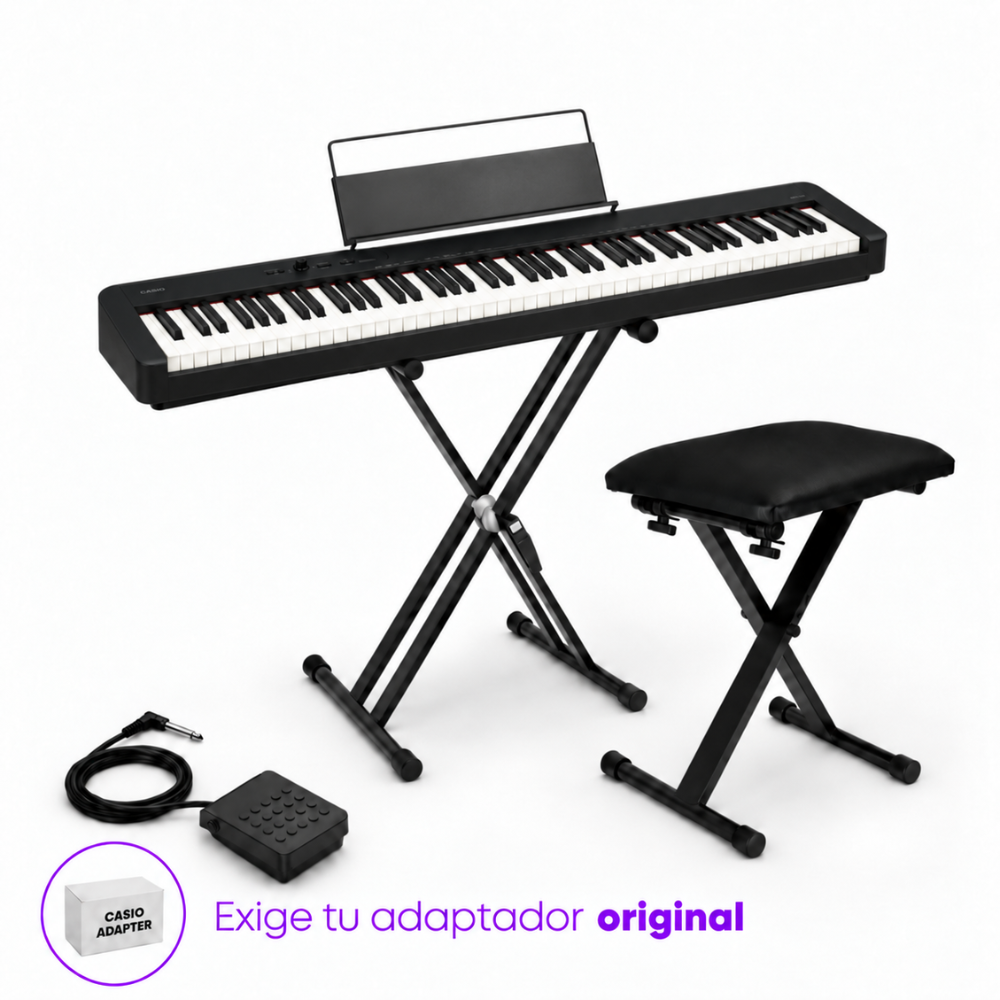 PIANO DIGITAL CASIO CDP-S160 BLACK PACK - 1