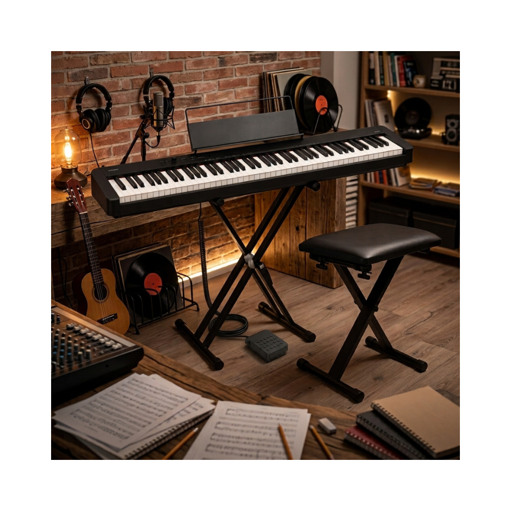 PIANO DIGITAL CASIO CDP-S160 BLACK PACK - 5