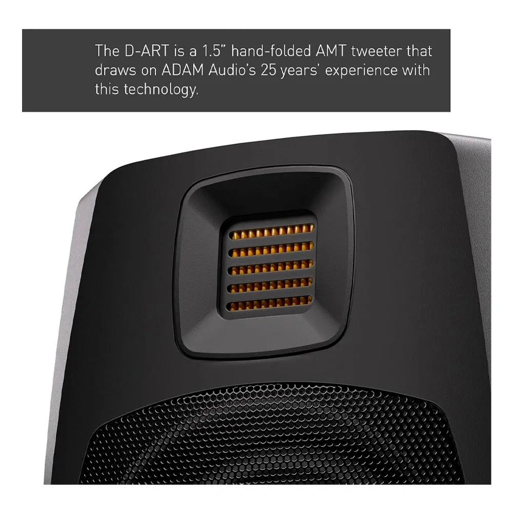 MONITOR DE ESTUDIO ADAM AUDIO D3V BLACK PAR - 5