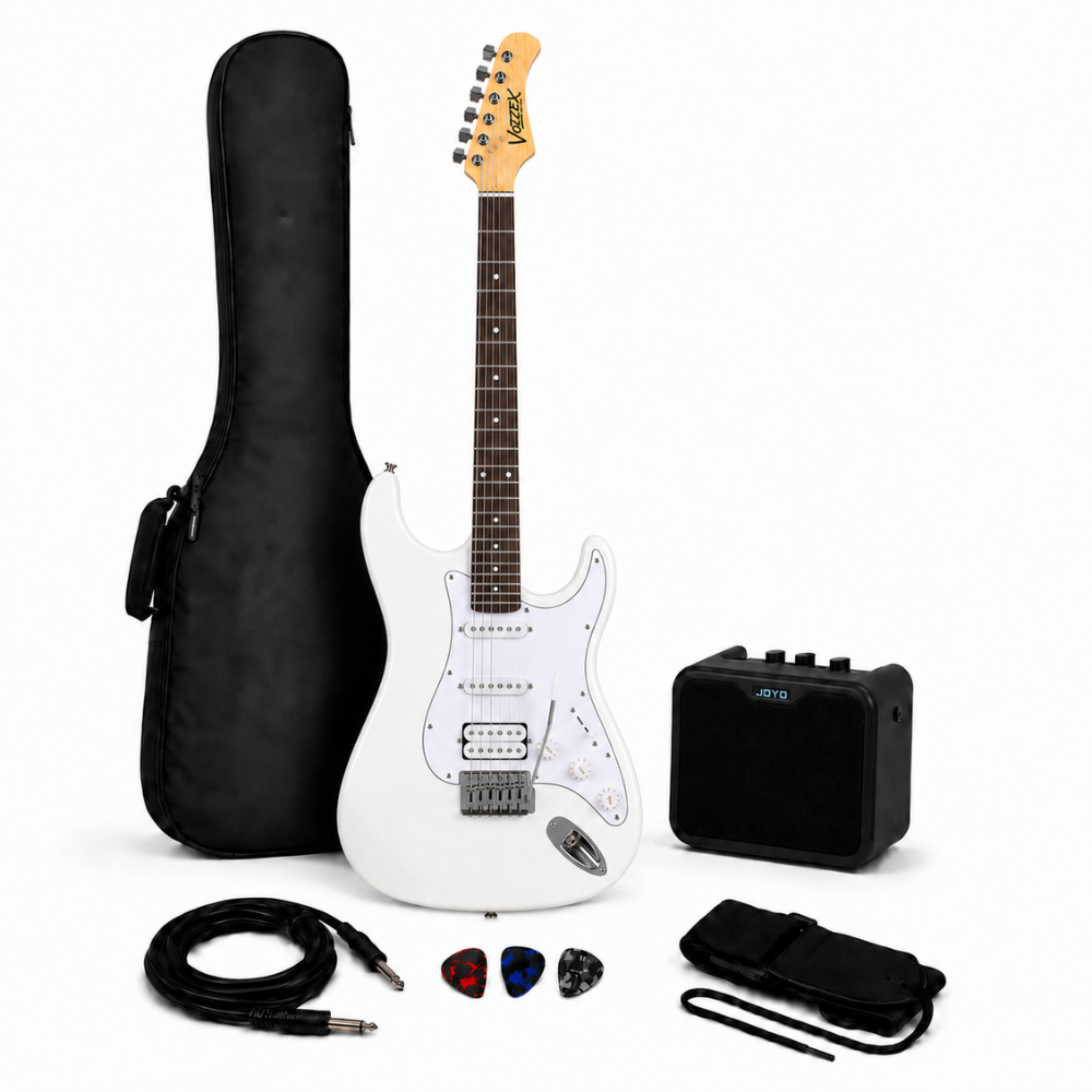 PACK ELECTRICO STRATO SSH WHITE - AMPLIFICADOR JOYO 10W - 1