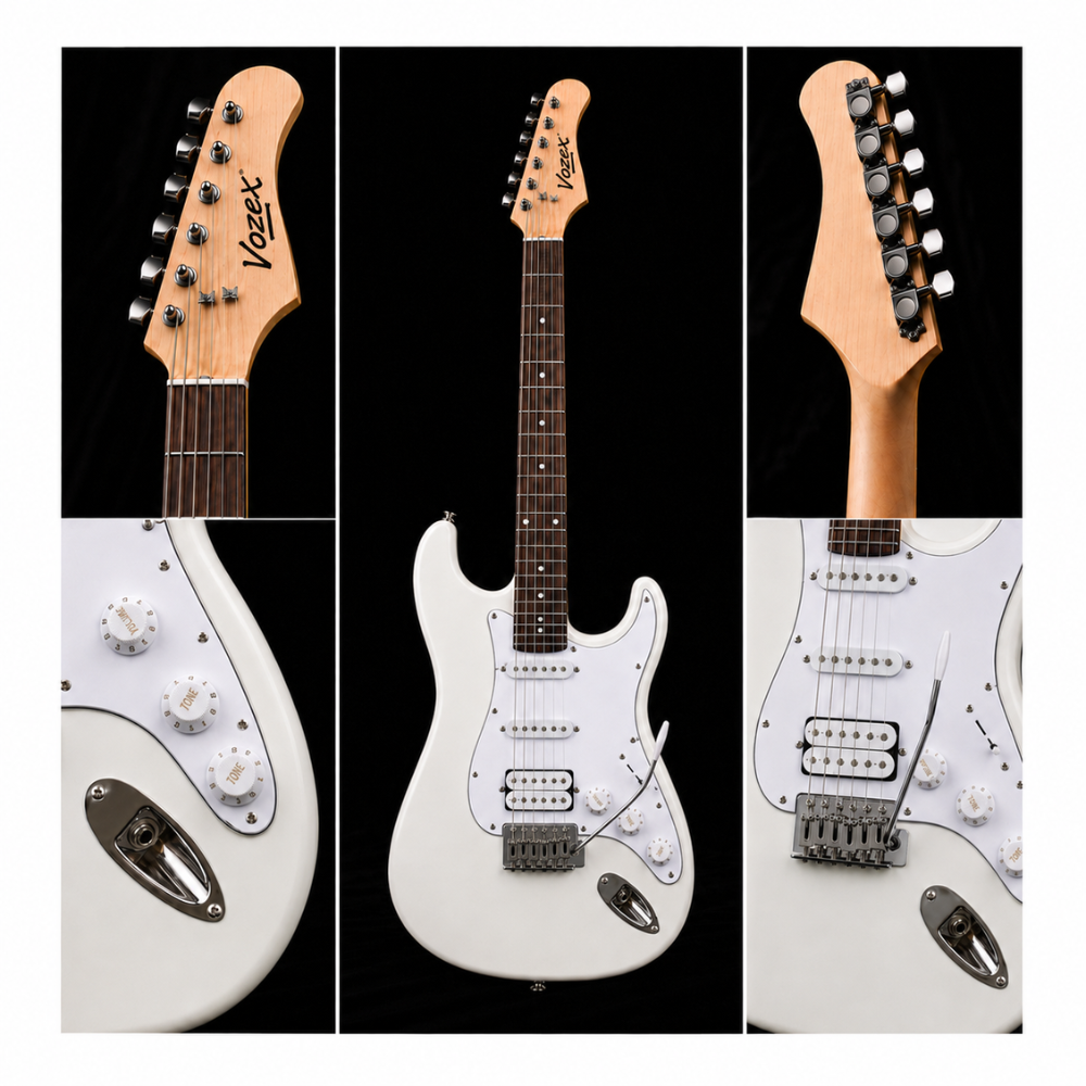 PACK ELECTRICO STRATO SSH WHITE - AMPLIFICADOR JOYO 10W - 5