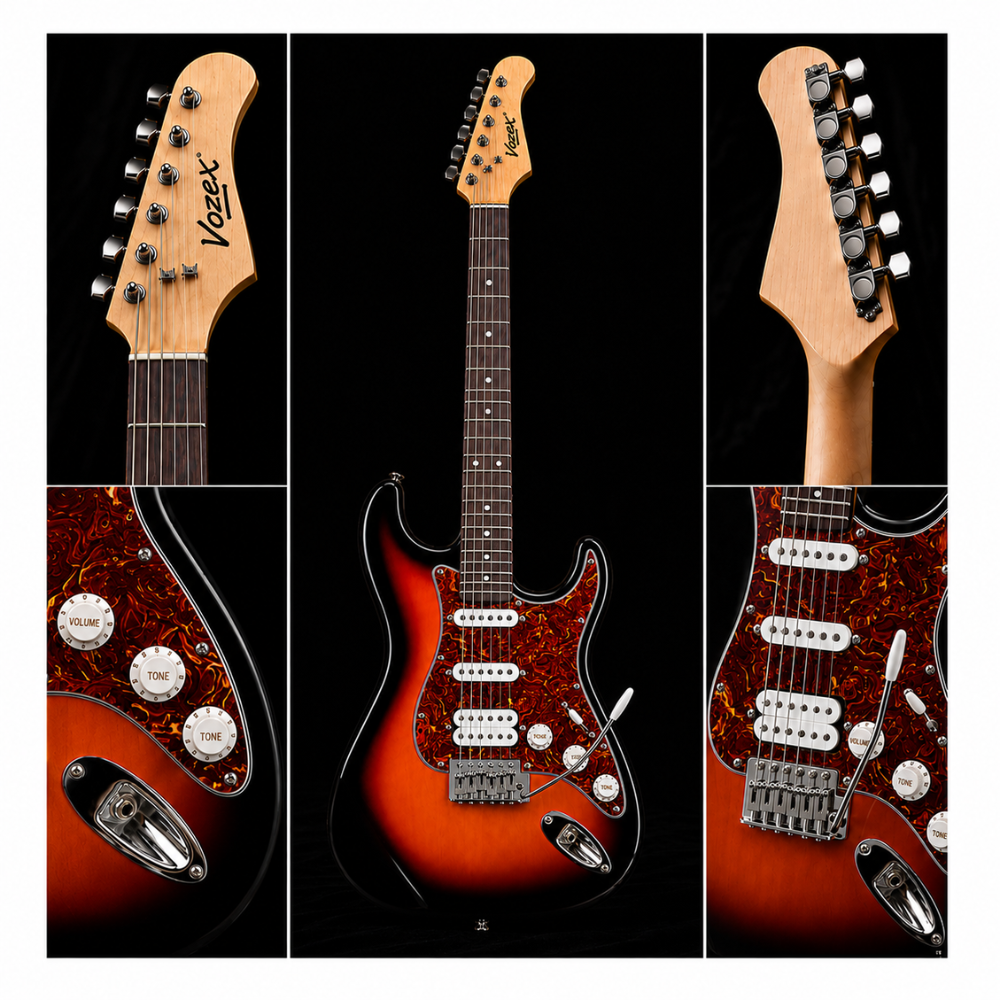 PACK ELECTRICO STRATO SSH SUNBURST RD- AMPLIFICADOR JOYO 10W - 5