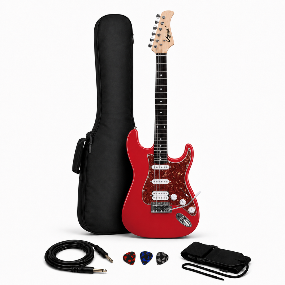 GUITARRA ELÉCTRICA STRATOCASTER TAMAÑO ADULTO RED RD - 1